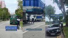 陆路交通管理局展开执法 共85辆车违例停放被取缔