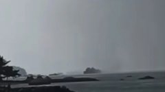马六甲海上出现水龙卷 向